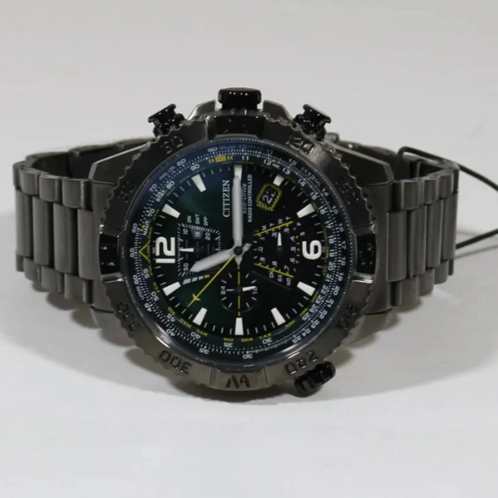 Citizen Men's Navihawk 48mm Chronograph Date Eco-Drive Gray Watch